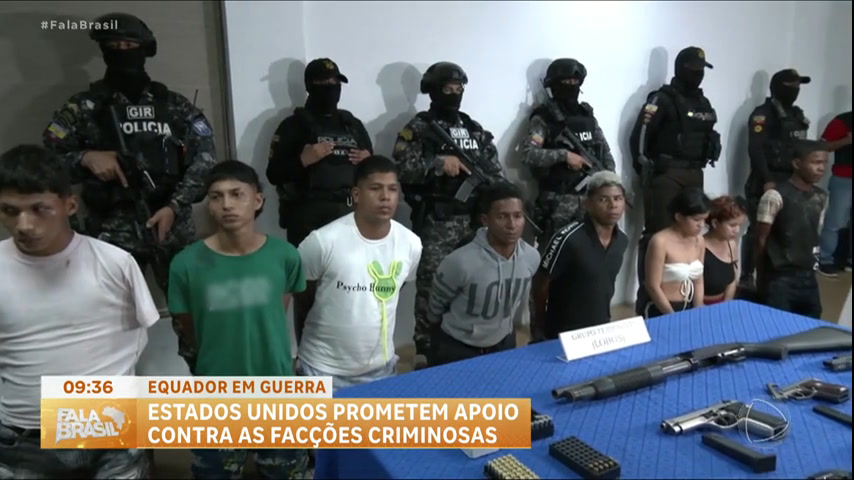 Vídeo: EUA vão ajudar Equador na luta contra crime organizado