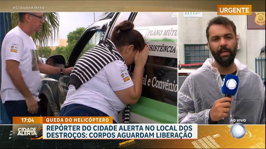 Vídeo: Corpos de vítimas de acidente de helicóptero estão no IML de São José dos Campos (SP)