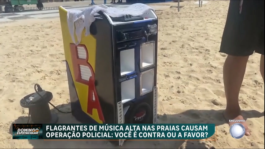 Vídeo: Fiscalização apreende caixas de som em praias de SP