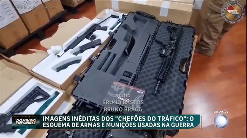 Exclusivo : operação policial descobre empresa paraguaia que vendia armas para facções brasileiras – Domingo Espetacular