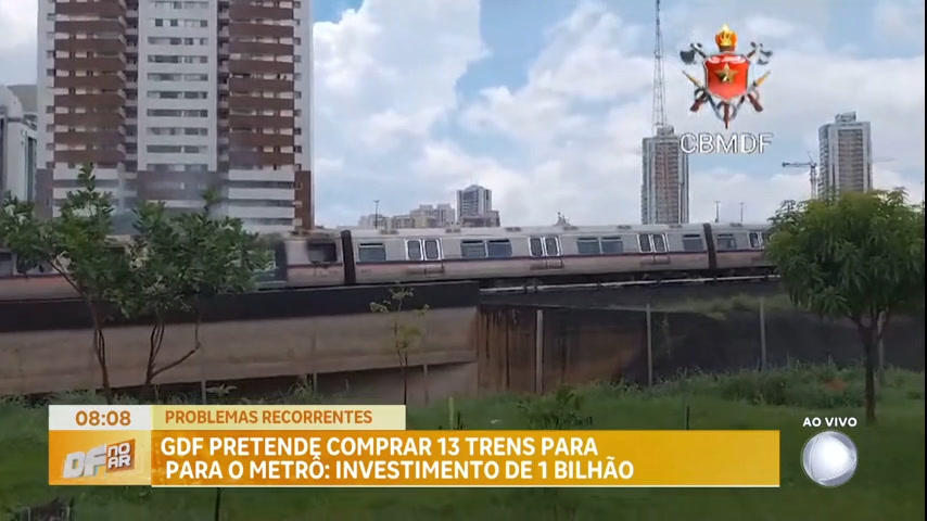 Vídeo: GDF pretender comprar 13 trens para o metrô