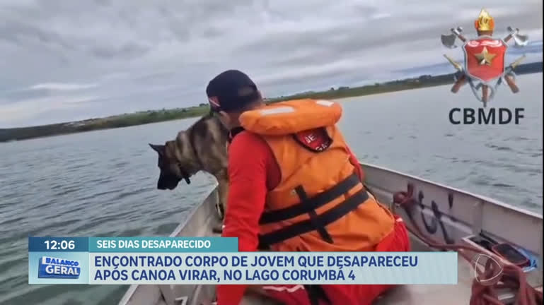 Vídeo: Encontrado corpo de jovem que desapareceu no Lago Corumbá