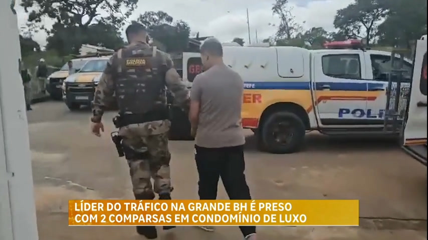 Vídeo: Polícia prende homem considerado líder do tráfico de drogas da região metropolitana de BH