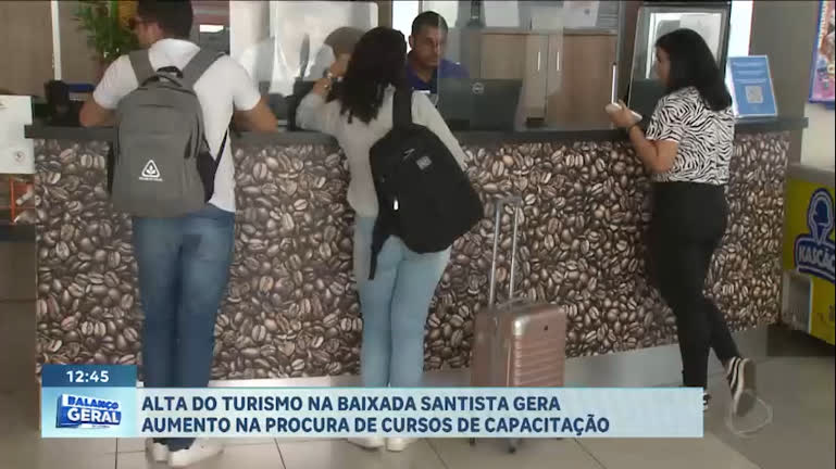 Vídeo: Alta demanda de turismo faz Santos buscar profissionais