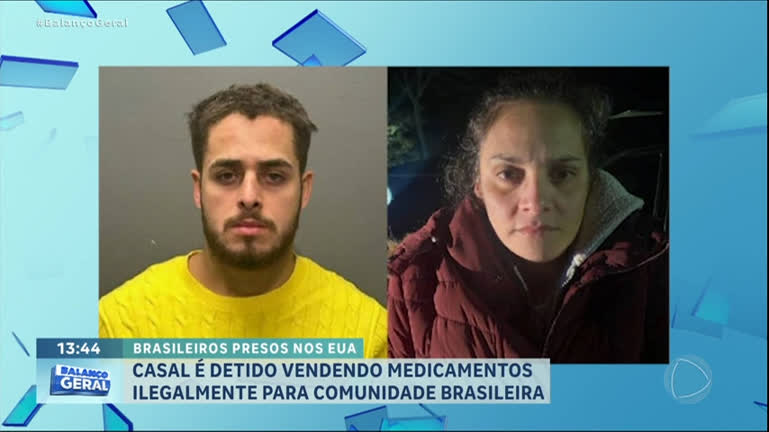 Vídeo: Casal de brasileiros é preso vendendo remédios ilegalmente nos Estados Unidos