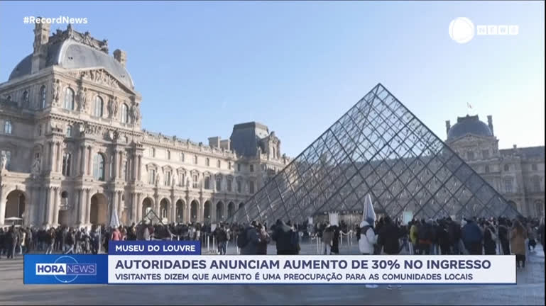 Vídeo: Museu do Louvre anuncia aumento de 30% no valor do ingresso
