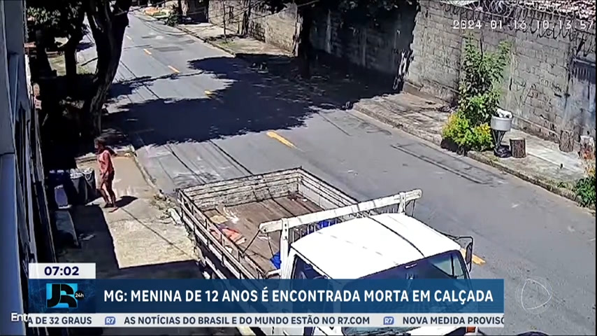 Vídeo: Menina de 12 anos é encontrada morta em calçada de Belo Horizonte