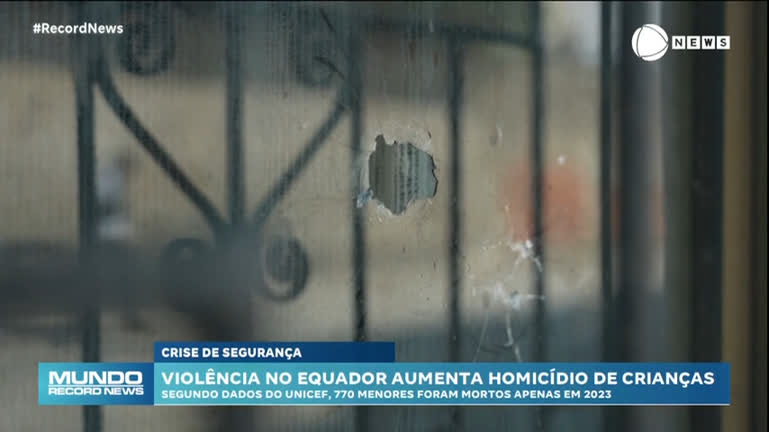 Vídeo: Número de assassinatos de crianças dispara com conflitos no Equador, diz ONU