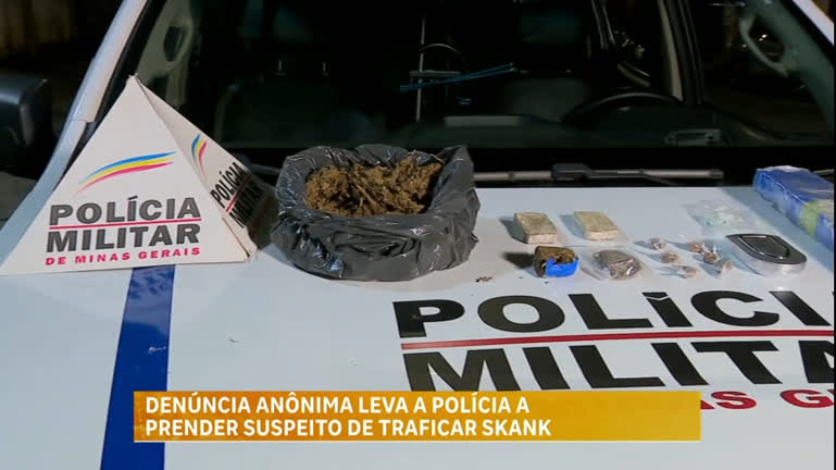 Vídeo: Polícia prende homem suspeito de traficar skank em BH