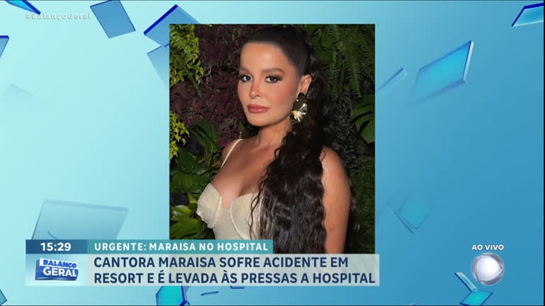 Vídeo: Cantora Maraisa sofre acidente em resort e é levada às pressas a hospital