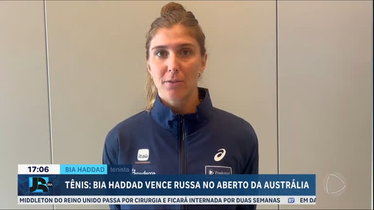 Tenista Bia Haddad vence russa e avança no Aberto da Austrália - JR 24H