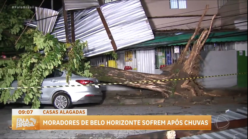 Vídeo: Temporais causam estragos em Belo Horizonte (MG)