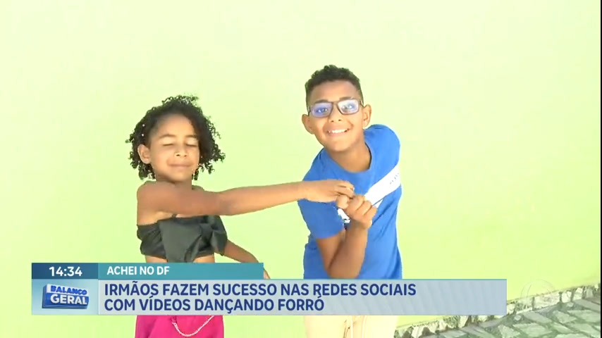 Vídeo: Achei no DF: irmãos fazem sucesso nas redes sociais com vídeos dançando forro