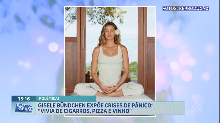 Vídeo: 'Vivia de cigarros, pizza e vinho', revela Gisele Bündchen sobre crises