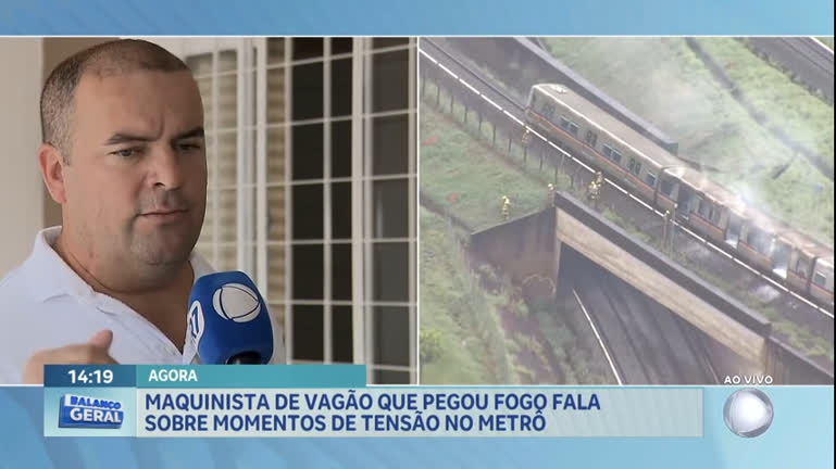 Vídeo: Maquinista detalha incêndio de vagão do metrô em Águas Claras (DF)