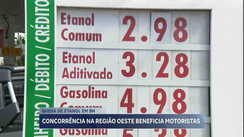 Vídeo: Preço do etanol está menor que o da gasolina em BH, aponta pesquisa