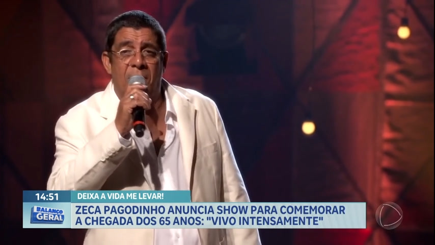 Vídeo: Zeca Pagodinho anuncia show para comemorar a chegada dos 65 anos