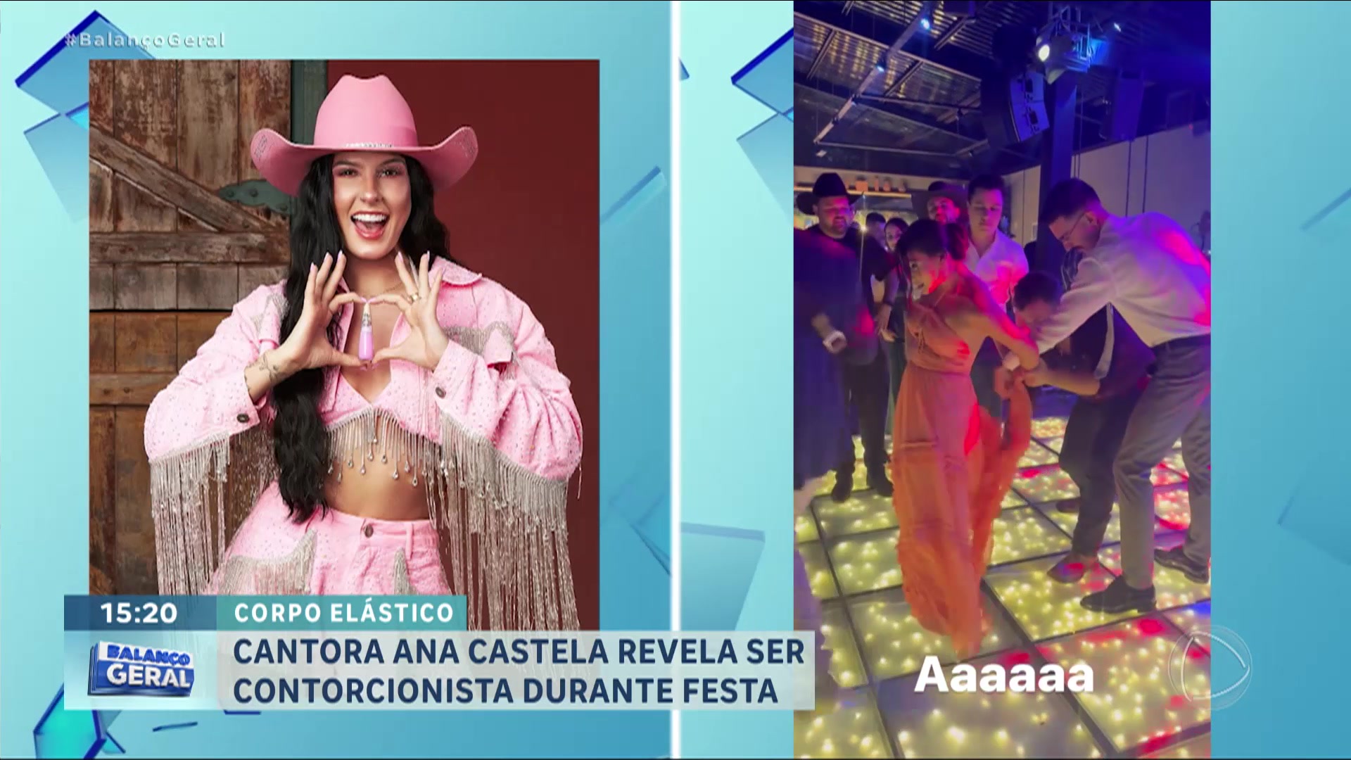 Vídeo: Ana Castela mostra elasticidade e revela ser uma contorcionista durante festa