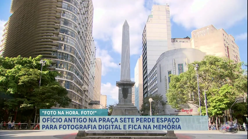Vídeo: Tradição das fotos analógicas na Praça Sete está perdendo força em BH