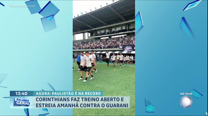 Vídeo: Saiba como foi o treino aberto do Corinthians neste sábado (20)