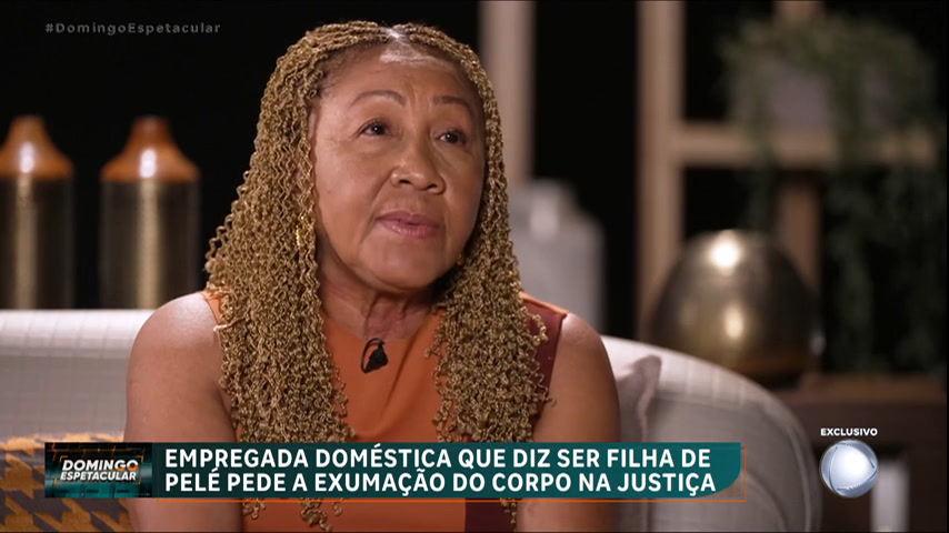 Exclusivo: Domingo Espetacular conversa com suposta filha de Pelé