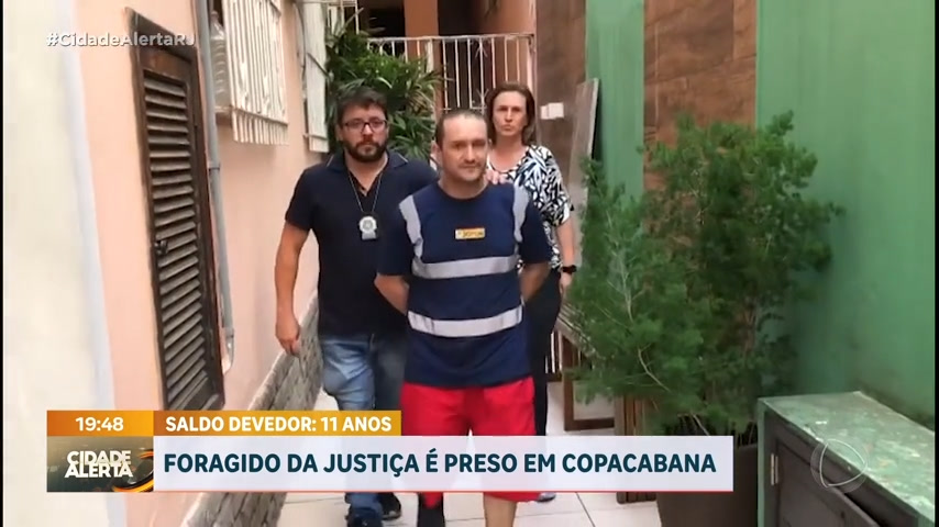 Vídeo: Foragido da justiça é preso em Copacabana