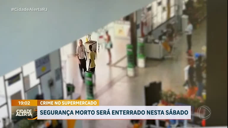 Vídeo: Corpo do segurança morto em supermercado da zona norte é enterrado no Rio