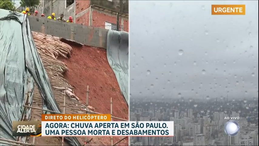 Vídeo: Chuva e caos: encosta tem risco de desabamento em comunidade de São Paulo