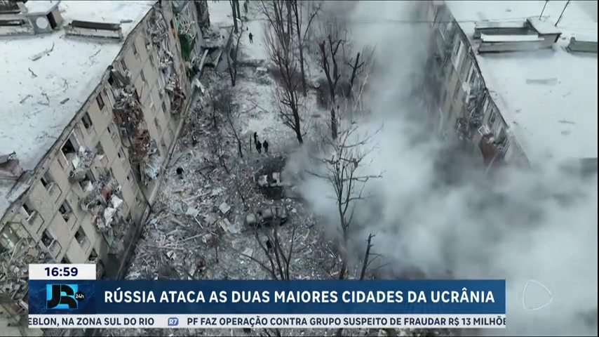 Vídeo: Bombardeio na Ucrânia deixa sete mortos e dezenas de feridos; Rússia nega ter atingido civis