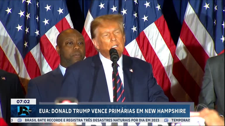 Vídeo: Trump vence primárias do Partido Republicano em New Hampshire