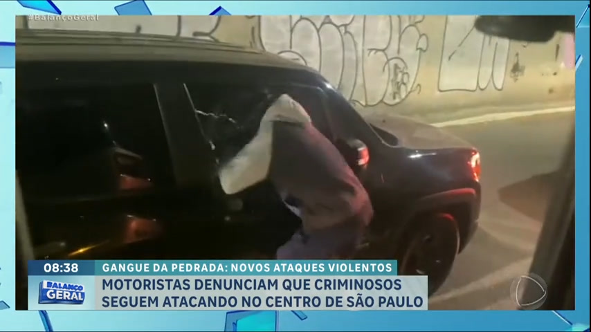 Vídeo: Imagens mostram novos ataques da gangue da pedrada no centro de São Paulo