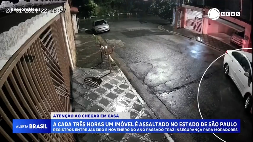 Vídeo: Uma casa é assaltada a cada três horas em São Paulo