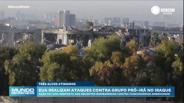 Vídeo: EUA atacam instalações no Iraque usadas por milícias apoiadas pelo Irã; duas pessoas morreram