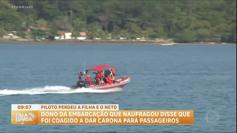 Vídeo: Piloto de embarcação que naufragou na Bahia diz que foi coagido a dar carona