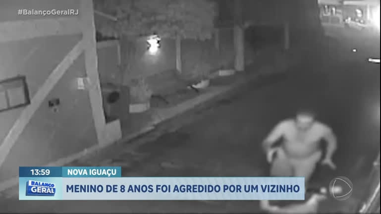 Vídeo: Menino é agredido por vizinho quando brincava com patinete no RJ; suspeito responde em liberdade