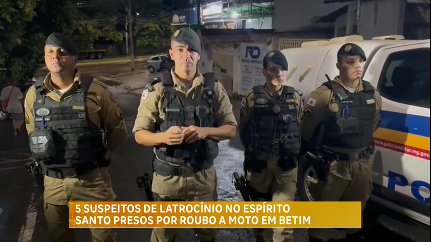 Vídeo: Polícia prende em Betim (MG) suspeitos de latrocínio cometido no Espírito Santo