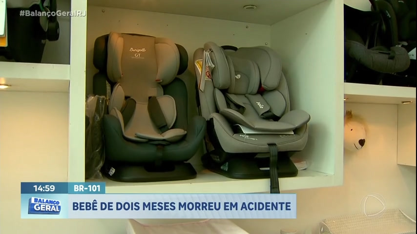 Vídeo: RJ: Bebê de 2 meses morre em acidente de carro na BR-101