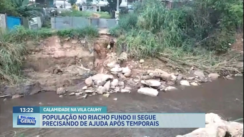 Vídeo: População da Vila Cauhy segue precisando de ajuda após temporais