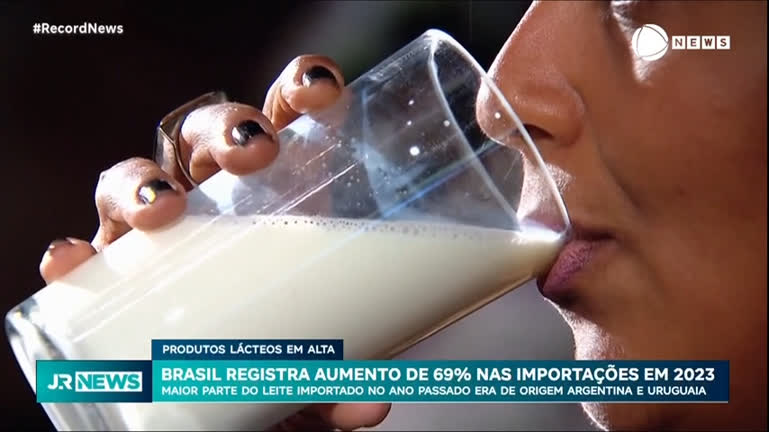 Vídeo: Importações brasileiras de produtos lácteos crescem 69% em 2023