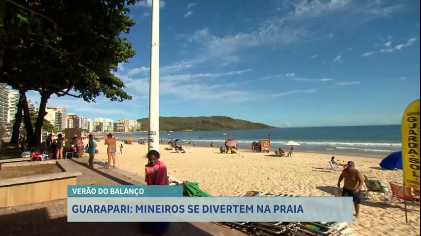 Vídeo: Mineiros curtem verão em Guarapari (ES) e prometem voltar na próxima férias