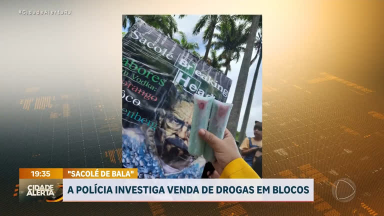 Vídeo: Polícia Civil investiga suposta venda de sacolés com droga sintética em ensaios de blocos do Rio
