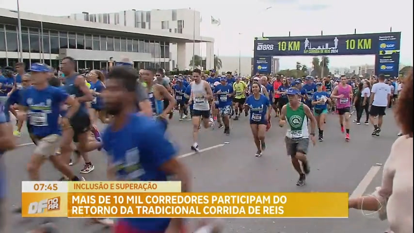 Vídeo: Mais de 10 mil corredores participam do retorno da tradicional Corrida de Reis