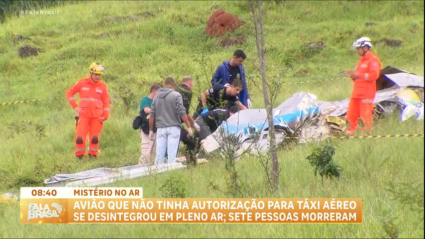 Vídeo: Polícia Civil e FAB investigam queda de avião que matou sete pessoas em MG