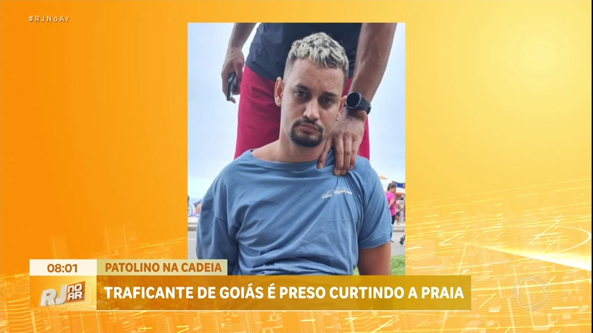 Vídeo: Foragido do estado de Goiás é preso pela polícia quando curtia praia na zona sul do Rio