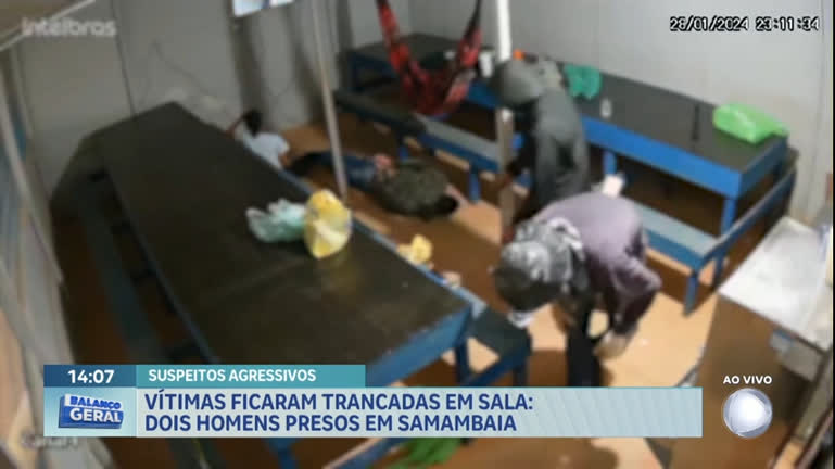Vídeo: Dupla é presa suspeita de fazer vítimas reféns durante furto em Samambaia