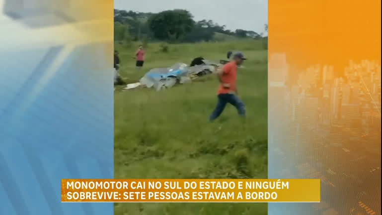 Vídeo: Avião que caiu em Itapeva (MG) se partiu no ar, segundo Corpo de Bombeiros