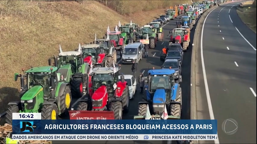 Agricultores franceses bloqueiam acessos a Paris durante protesto – JR 24H