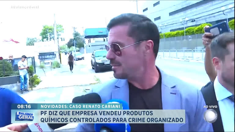 Vídeo: PF diz que empresa de Renato Cariani vendeu produtos controlados para produção de drogas
