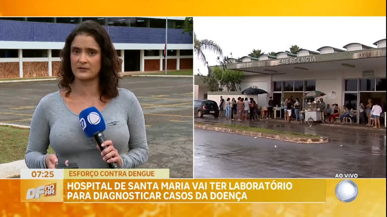 Vídeo: Hospital de Santa Maria terá laboratório para diagnosticar casos de dengue com horário ampliado