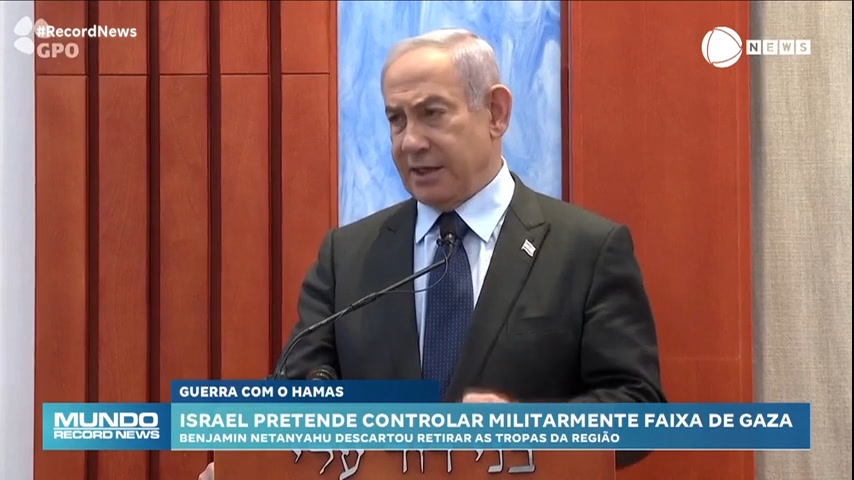 Vídeo: Israel planeja controlar militarmente a Faixa de Gaza quando o Hamas for derrotado